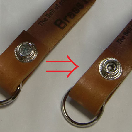 熊鈴ストラップの画像