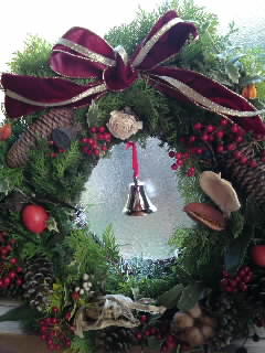 クリスマスリースの写真